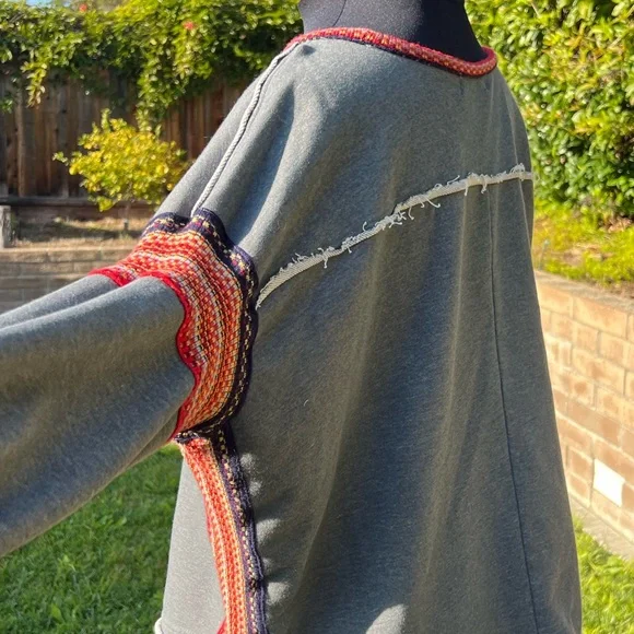 NATURAL LIFE Charcoal Red Knit Top - Picture 3 of 7